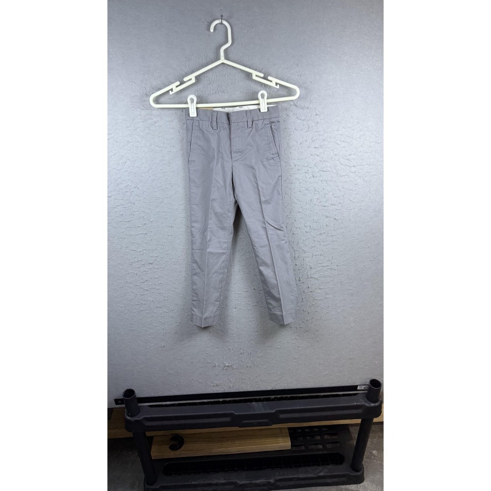 Crewcuts Pants Boys 5 Slim Gray Chino Dress Flat Front School‎ Uniform Casual